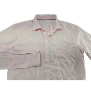 ETON Men's Contemporary Button Down Pink Shirt (44) (17 1/4) Made to Measure